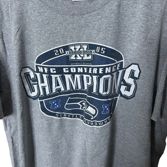 2005 Seahawks NFC Champions Shirt XL - Picture 2 of 3